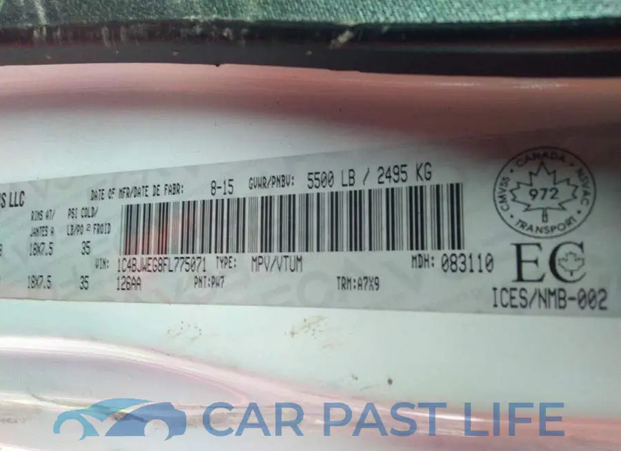 1C4BJWEG8FL775071# 9