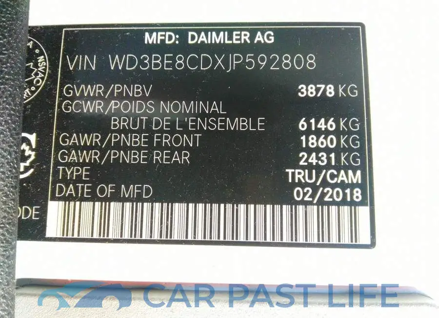 WD3BE8CDXJP592808# 9