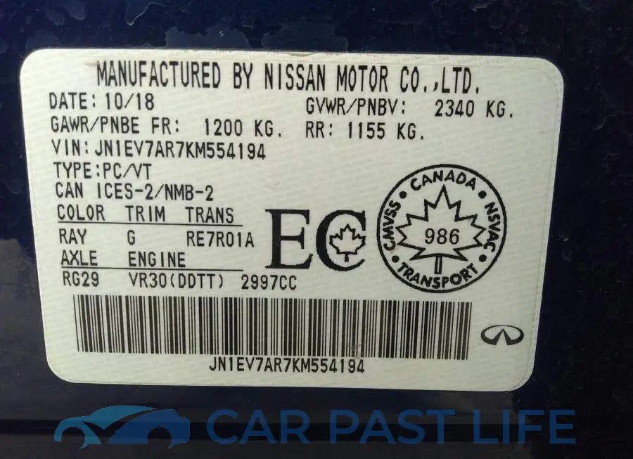 JN1EV7AR7KM554194# 9