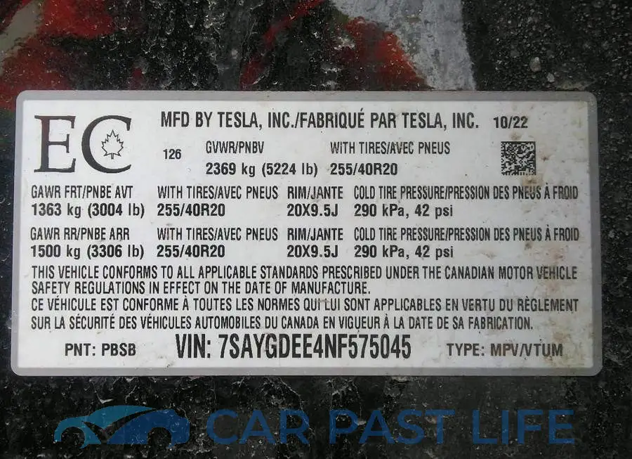 7SAYGDEE4NF575045# 9