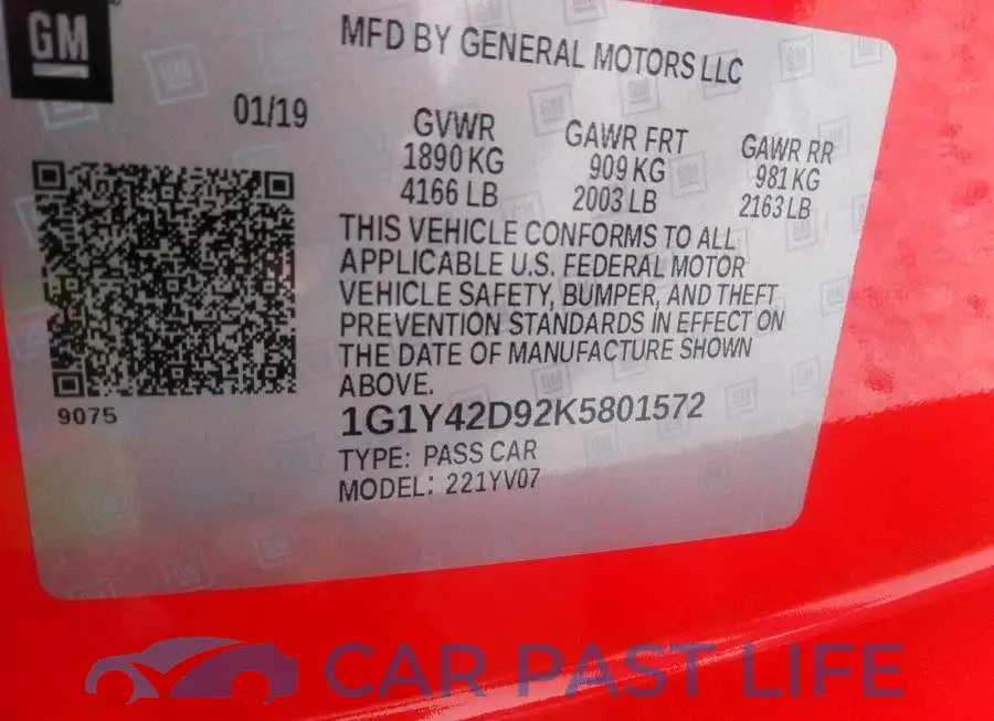 1G1Y42D92K5801572# 9