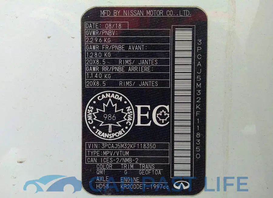3PCAJ5M32KF118350# 9