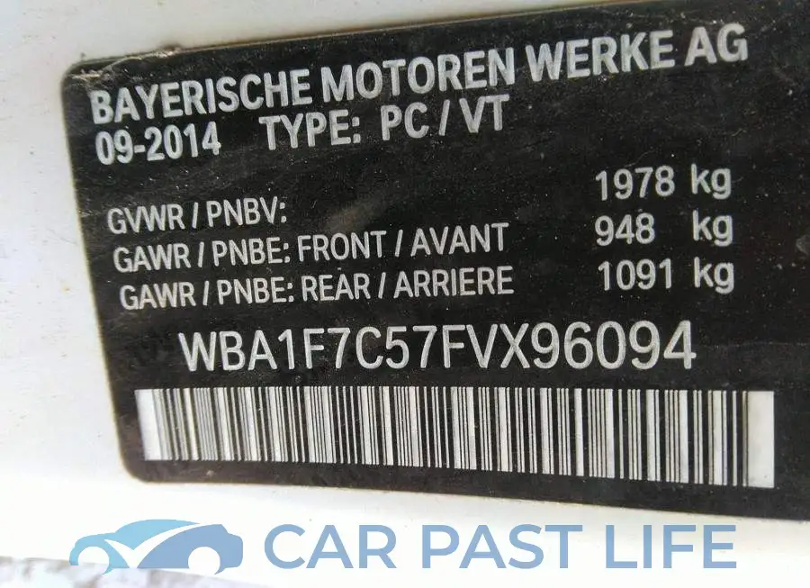 WBA1F7C57FVX96094# 9