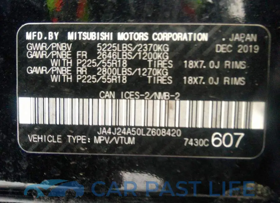 JA4J24A50LZ608420# 9