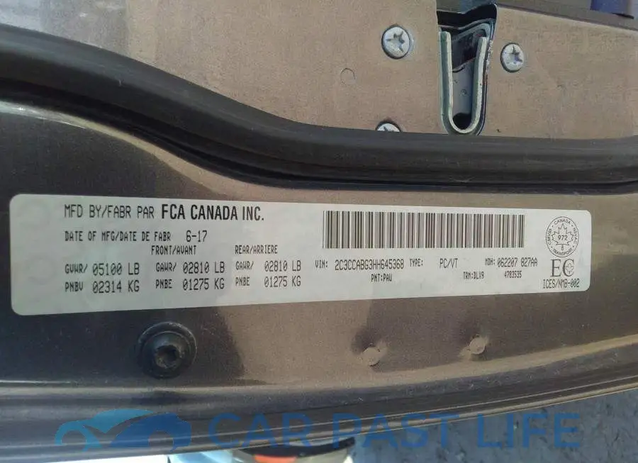 2C3CCABG3HH645368# 9