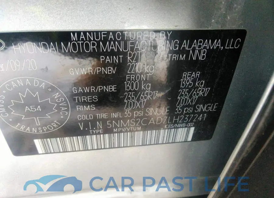 5NMS2CAD7LH237241# 9