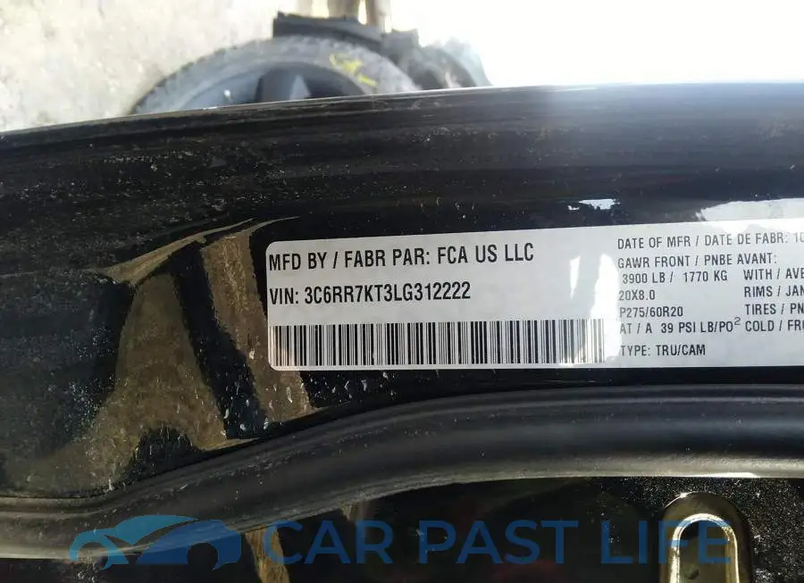 3C6RR7KT3LG312222# 9
