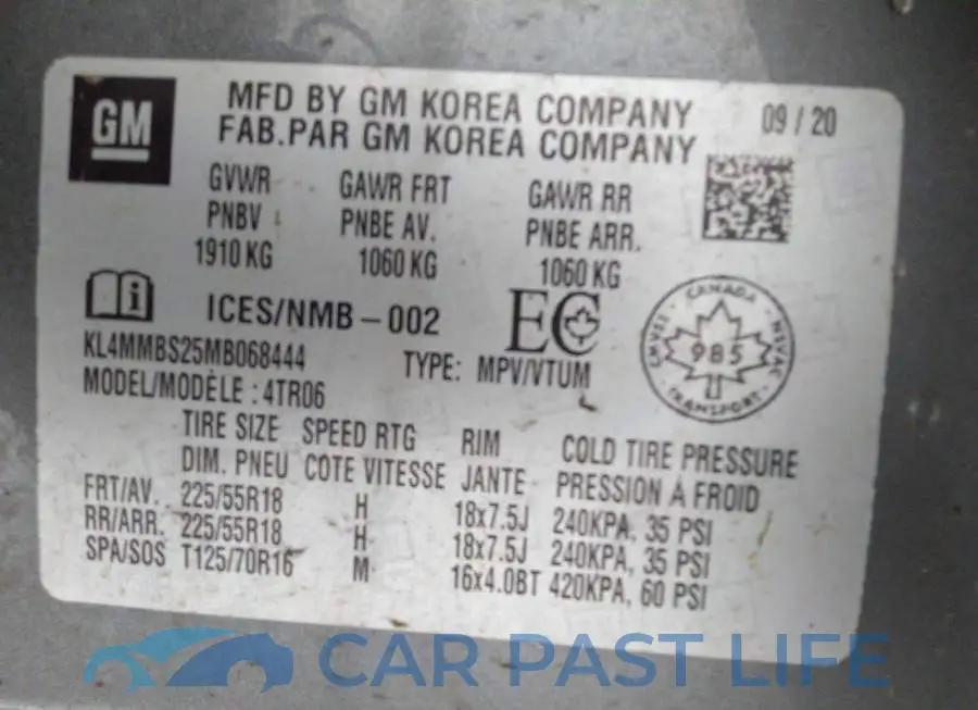 KL4MMBS25MB068444# 9