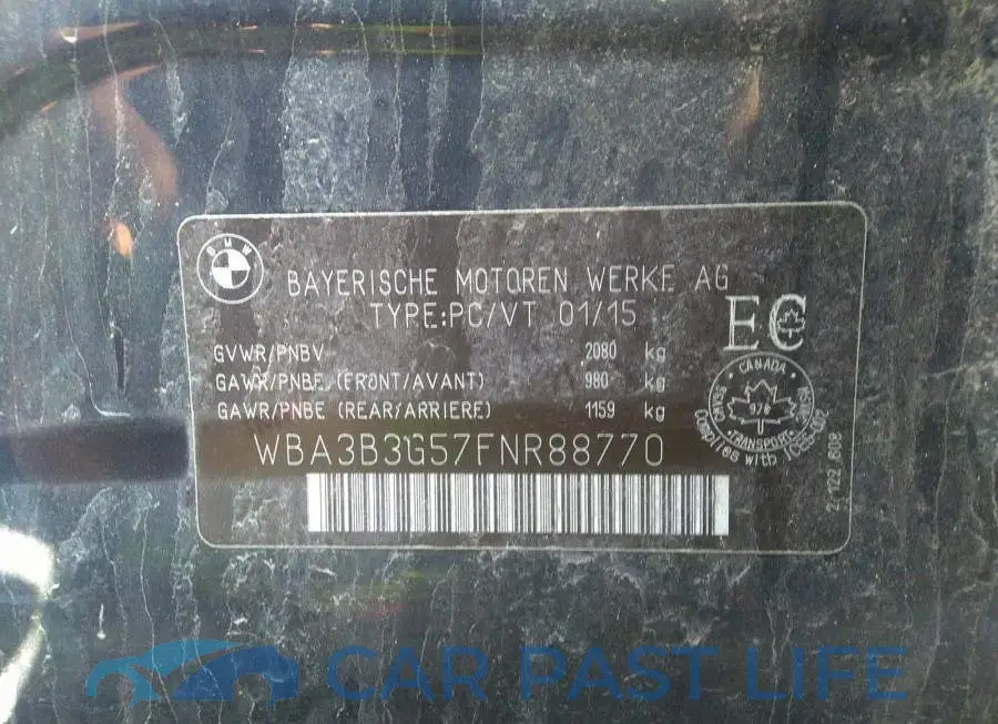 WBA3B3G57FNR88770# 9