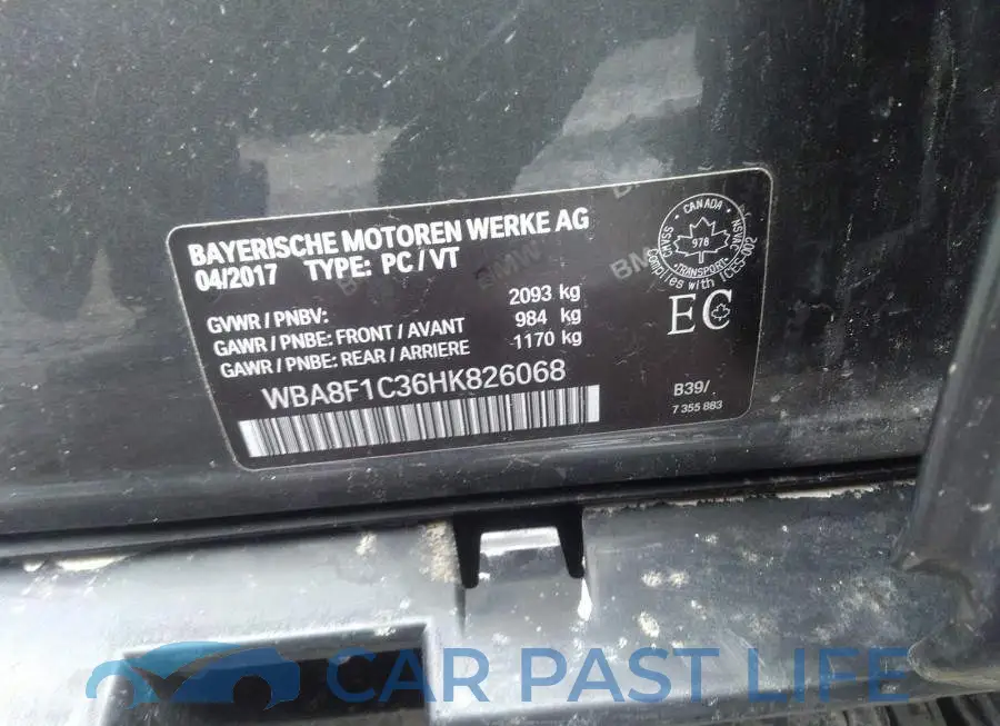 WBA8F1C36HK826068# 9