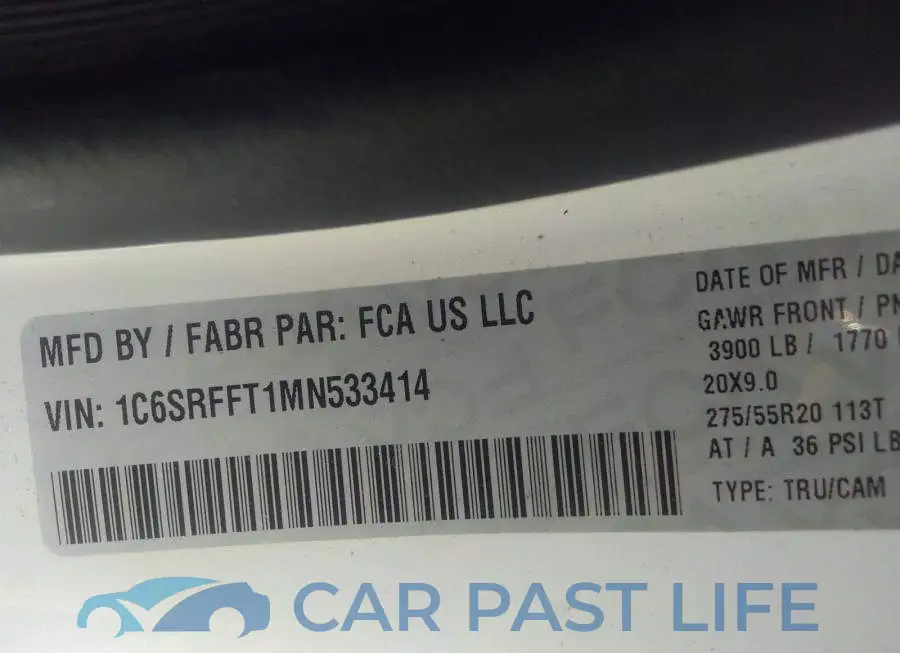 1C6SRFFT1MN533414# 9