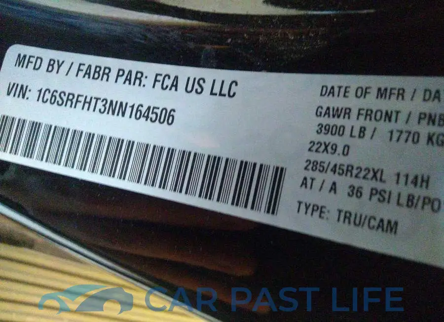 1C6SRFHT3NN164506# 9