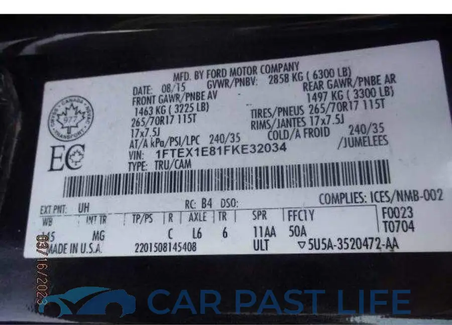 1FTEX1E81FKE32034# 7