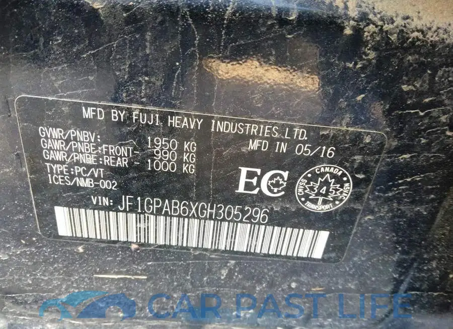 JF1GPAB6XGH305296# 9
