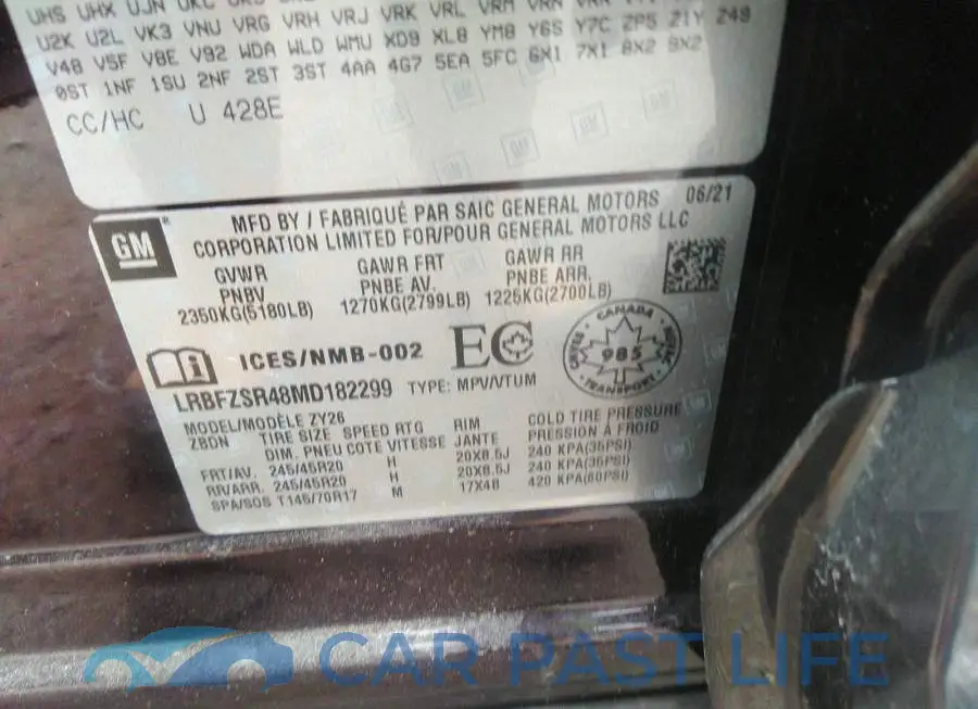 LRBFZSR48MD182299# 9