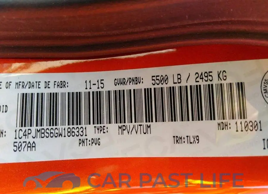 1C4PJMBS6GW186331# 9