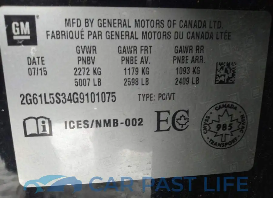 2G61L5S34G9101075# 9