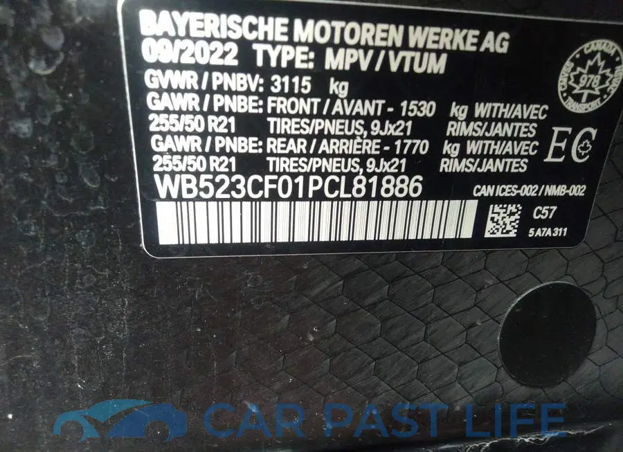 WB523CF01PCL81886# 9