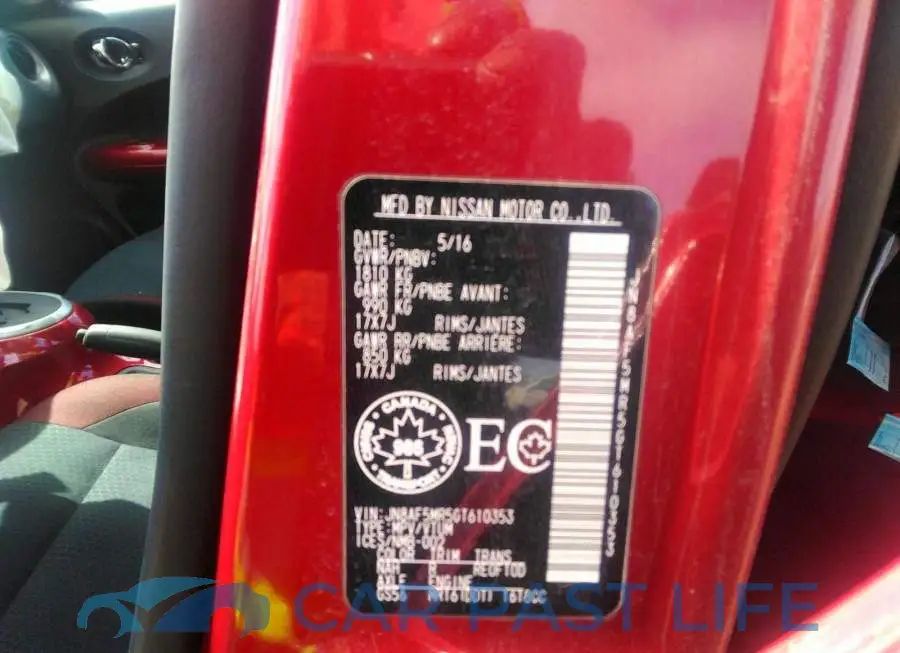 JN8AF5MR5GT610353# 9