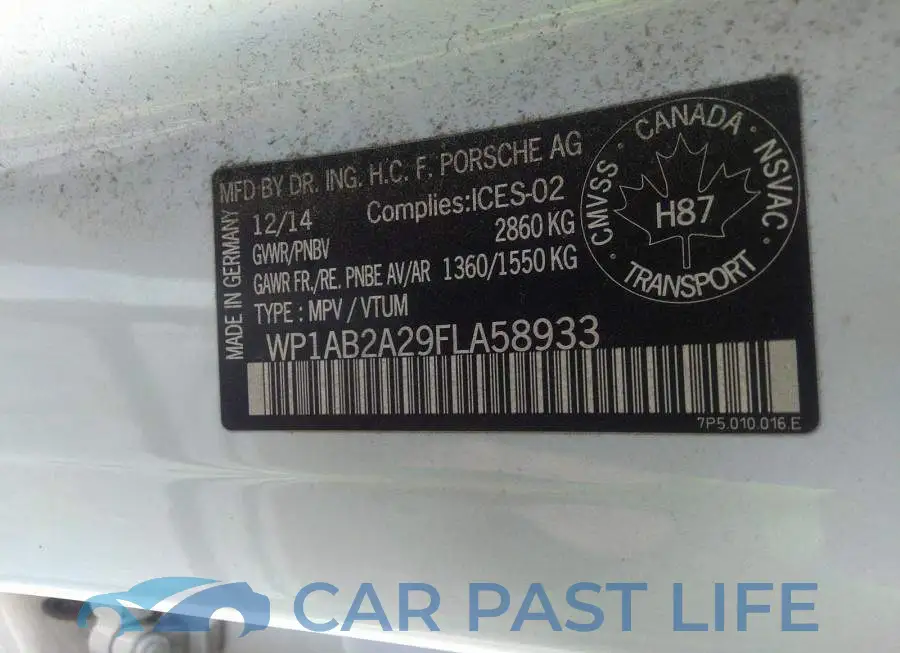 WP1AB2A29FLA58933# 9