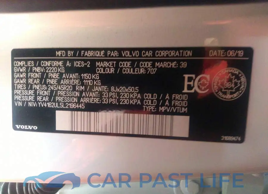 YV4162UL5L2196445# 9