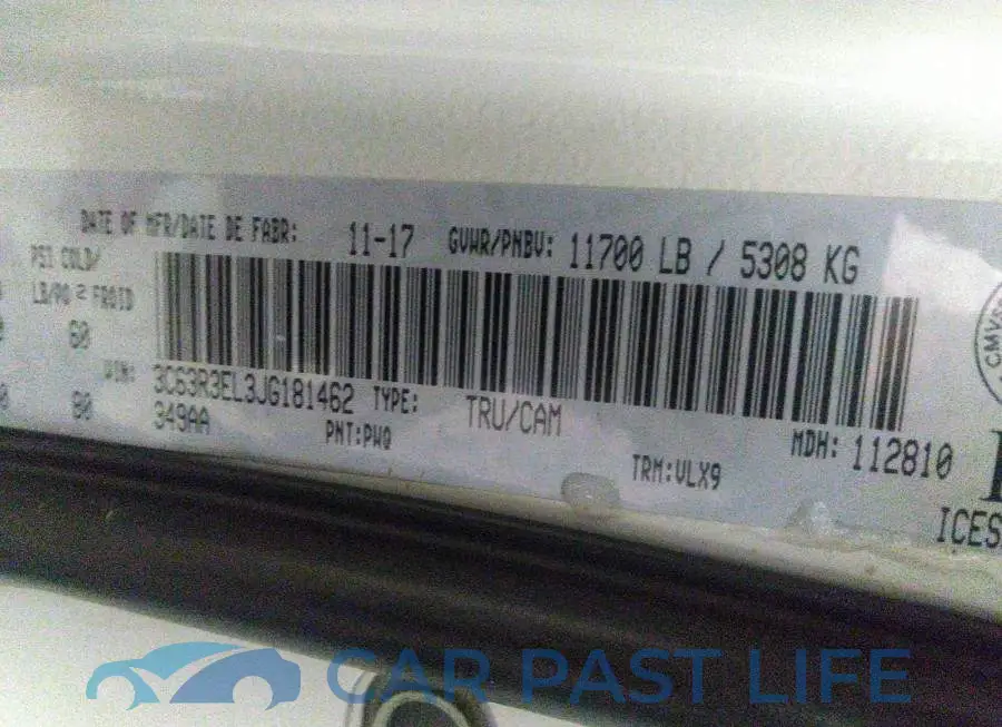 3C63R3EL3JG181462# 9