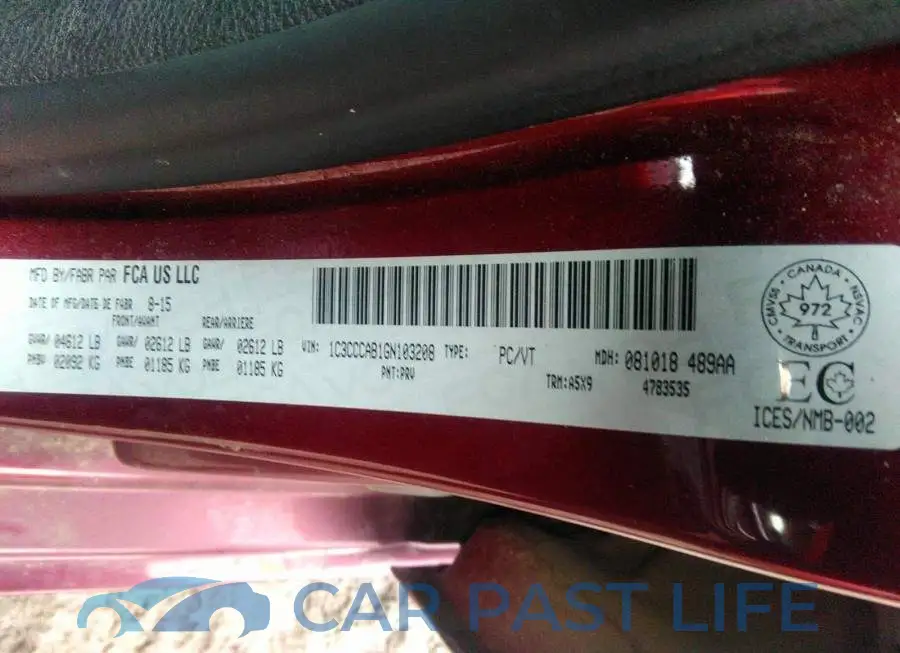 1C3CCCAB1GN103208# 9