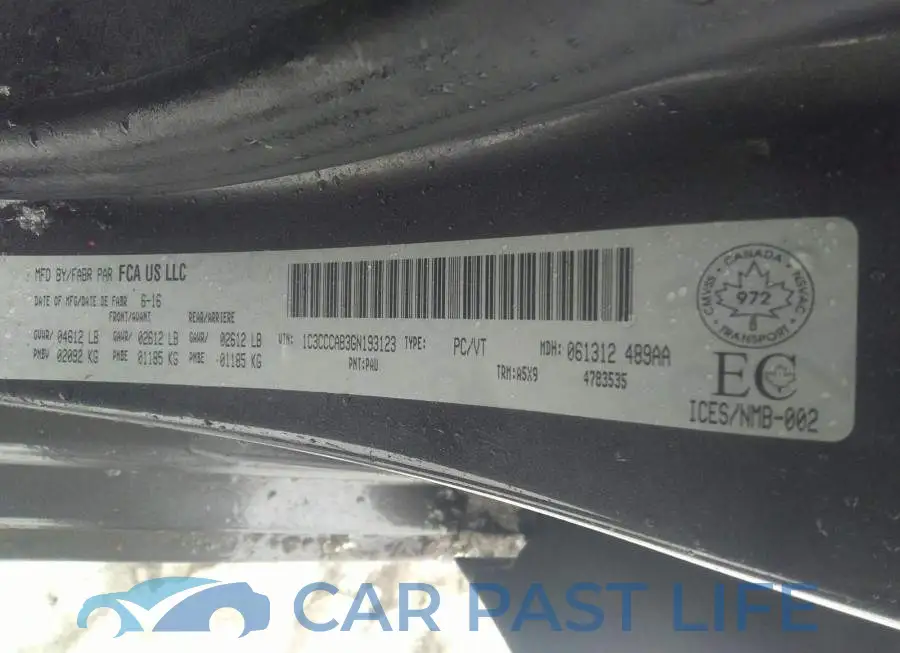 1C3CCCAB3GN193123# 9