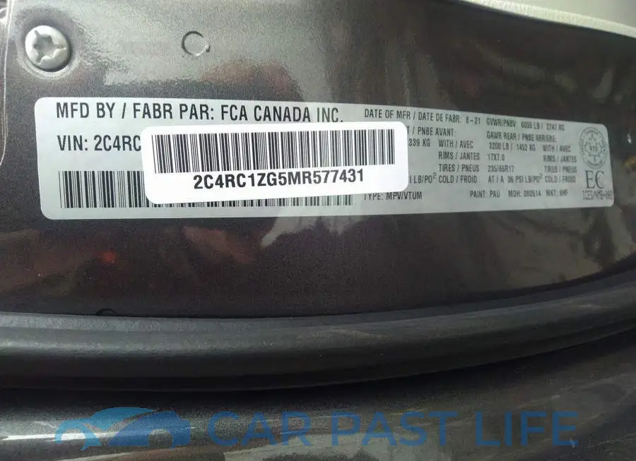 2C4RC1ZG5MR577431# 9