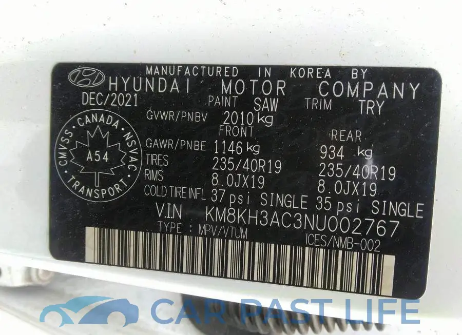 KM8KH3AC3NU002767# 9