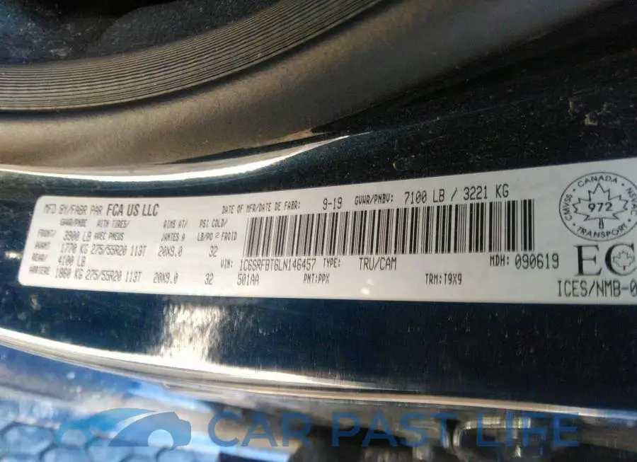 1C6SRFBT6LN146457# 9
