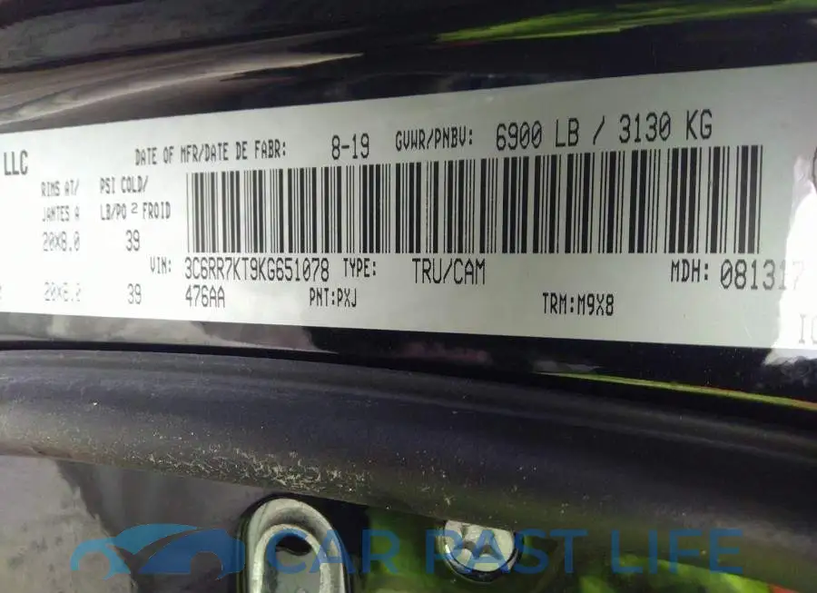 3C6RR7KT9KG651078# 9