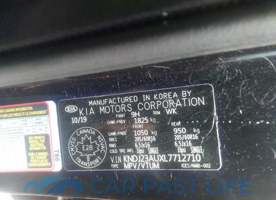 KNDJ23AUXL7712710# 9