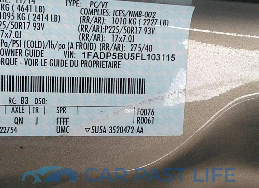 1FADP5BU5FL103115# 9