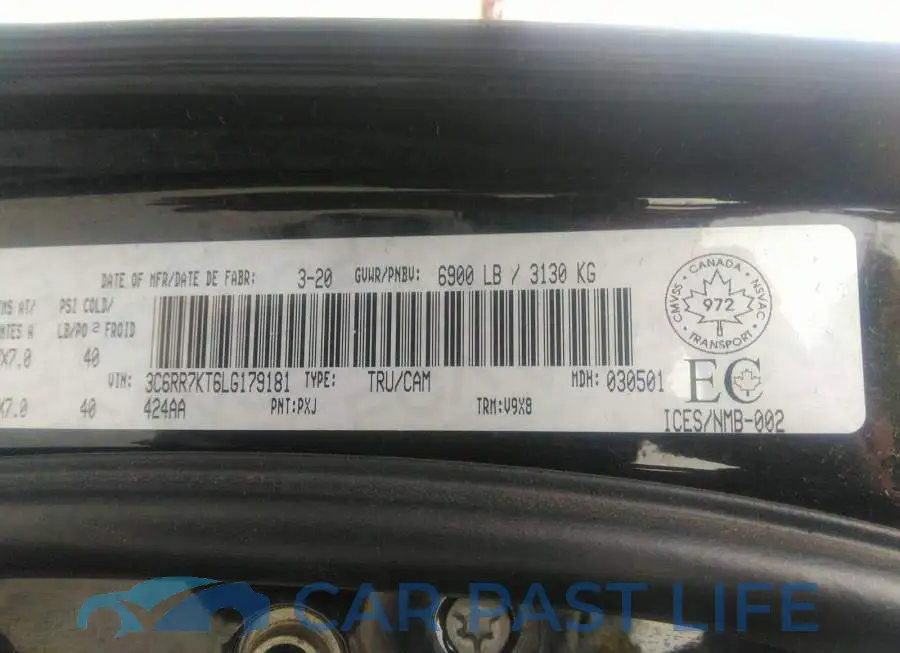 3C6RR7KT6LG179181# 9