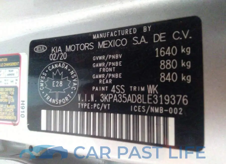 3KPA35AD8LE319376# 9