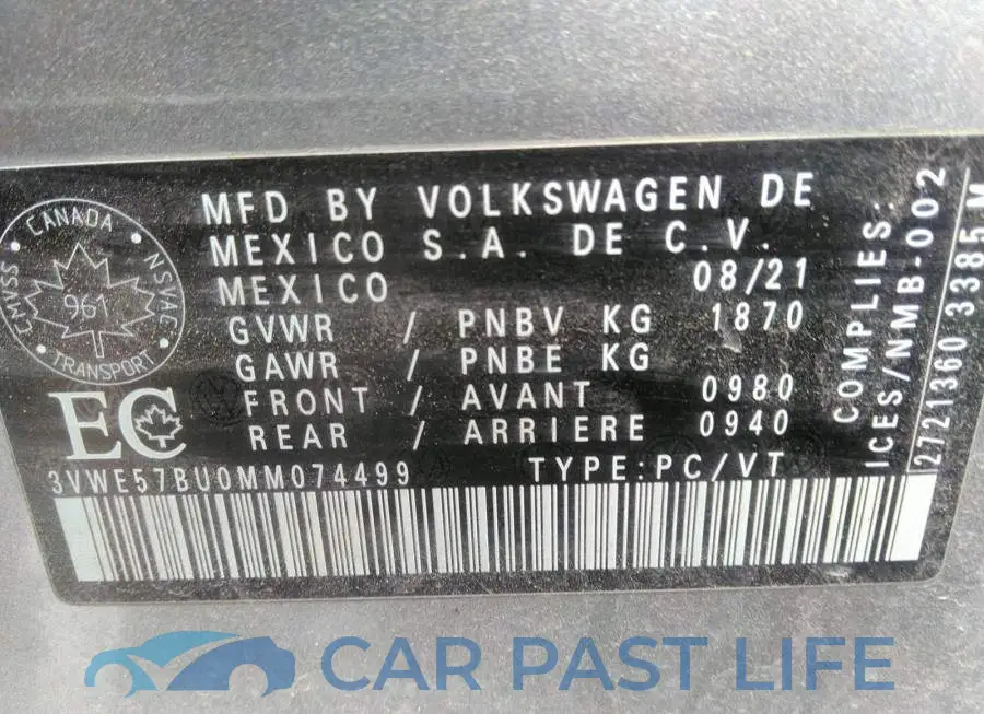3VWE57BU0MM074499# 9