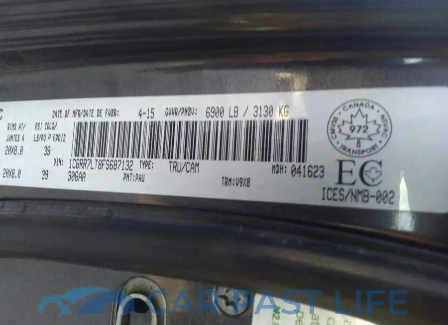 1C6RR7LT8FS687132# 9