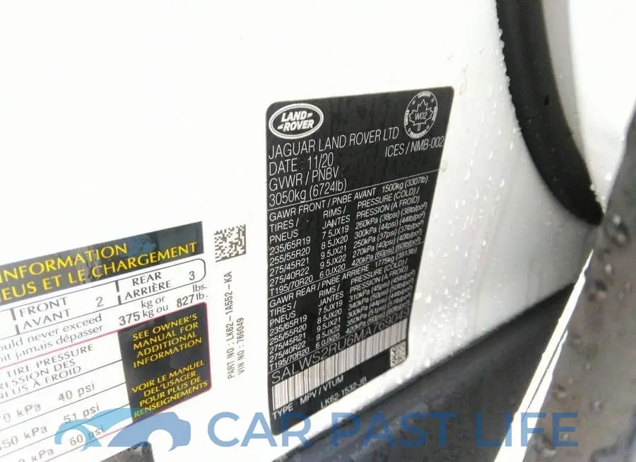 SALWS2RU6MA769049# 9