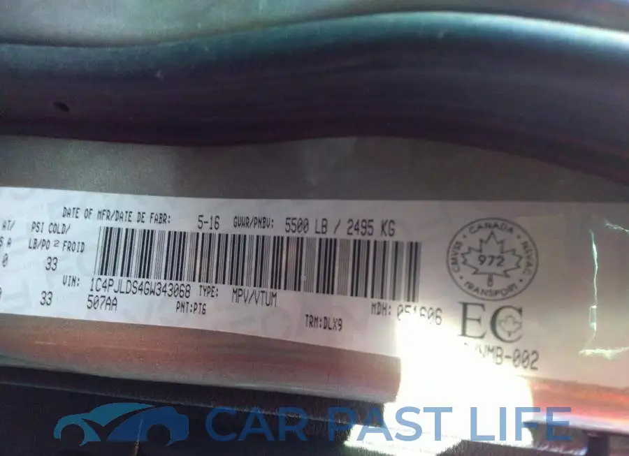 1C4PJLDS4GW343068# 9