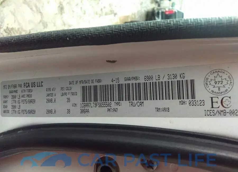 1C6RR7LT9FS655502# 9