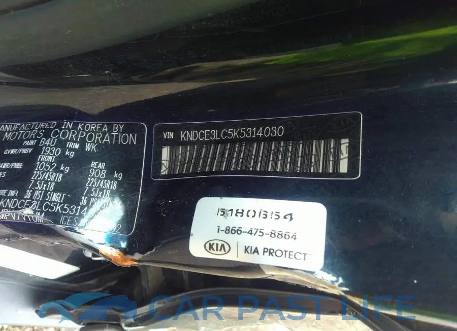 KNDCE3LC5K5314030# 9