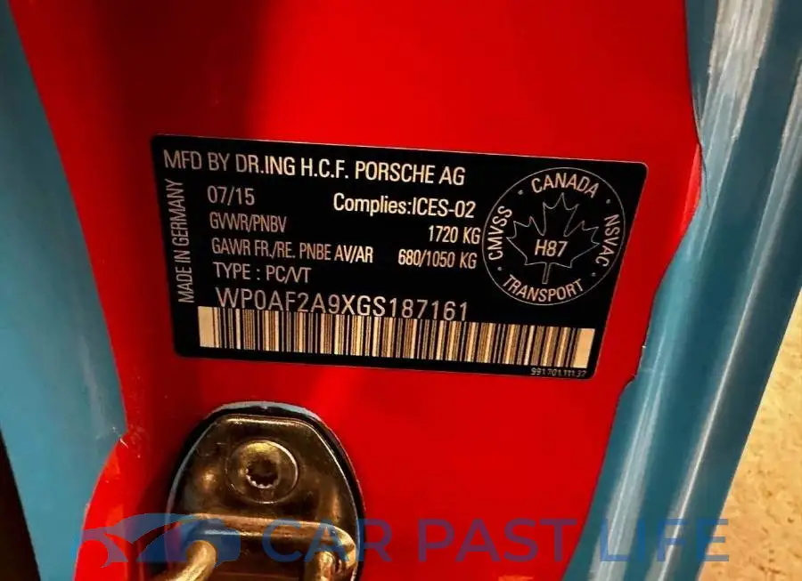 WP0AF2A9XGS187161# 9