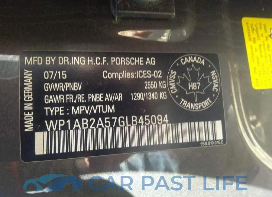 WP1AB2A57GLB45094# 9