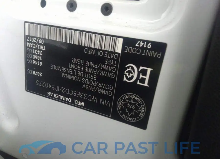 WD3BE8CD2HP540275# 9