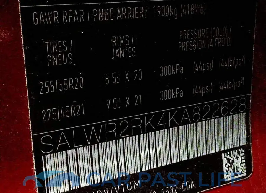 SALWR2RK4KA822628# 9