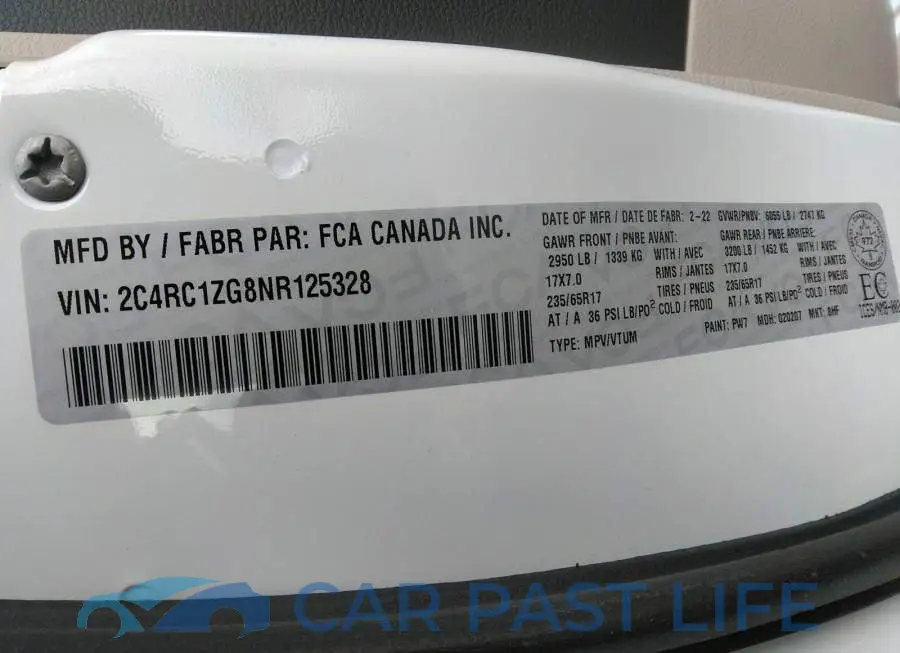 2C4RC1ZG8NR125328# 9