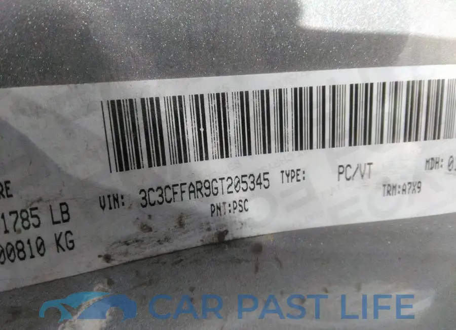 3C3CFFAR9GT205345# 9