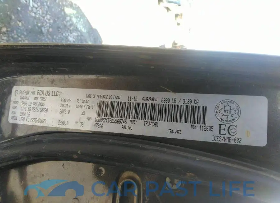 1C6RR7KT0KS568745# 9