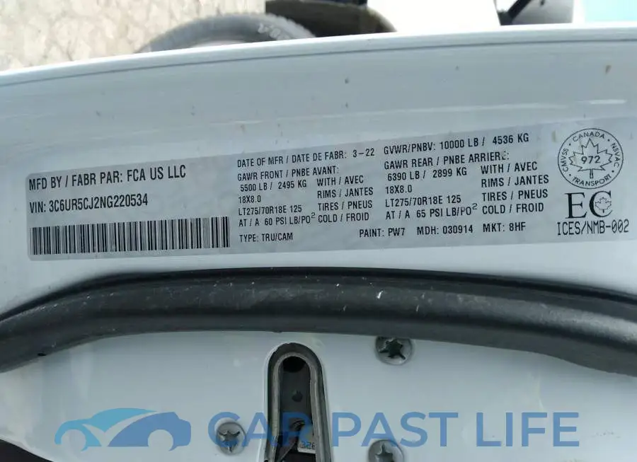 3C6UR5CJ2NG220534# 9